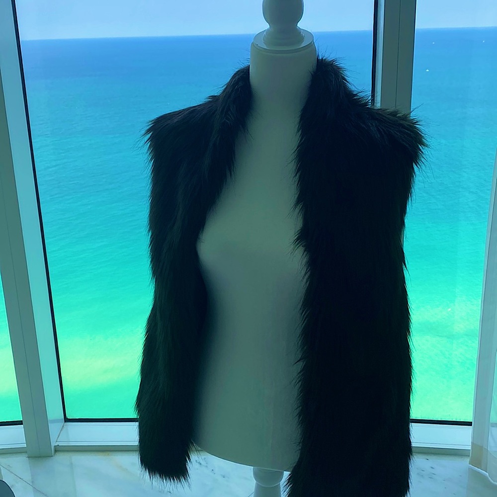 Club Monaco faux fur vest